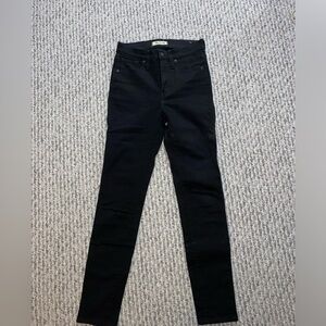 Madewell High-Rise Black Skinny Jeans
